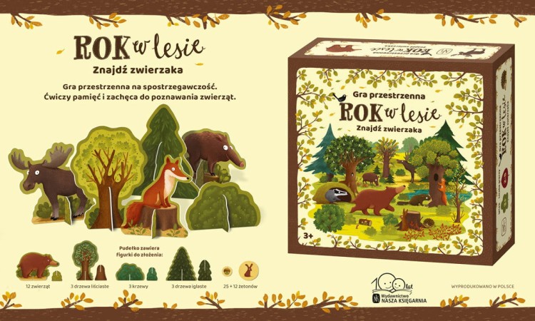 Rok w lesie. Znajdź zwierzaka