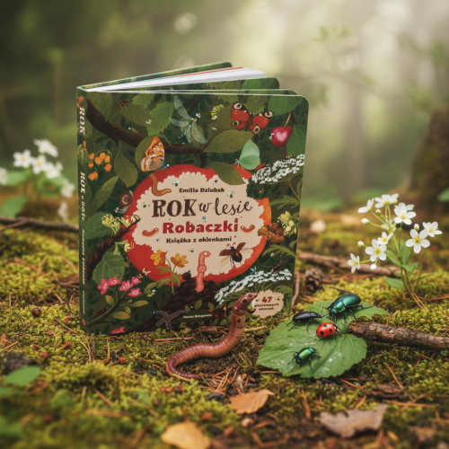 Rok w lesie. Robaczki. Książka z okienkami